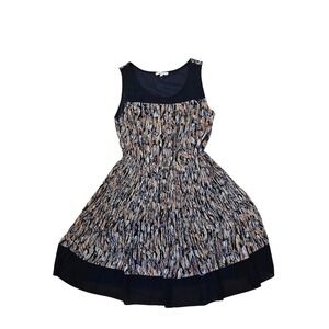 Mystree American Rag‎ Womens Colorful Feather Mini Dress Scoop Neck Multi Size M